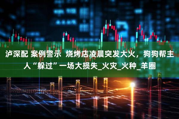 泸深配 案例警示 烧烤店凌晨突发大火,狗狗帮主人“躲过”一场大损失_火灾_火种_羊圈