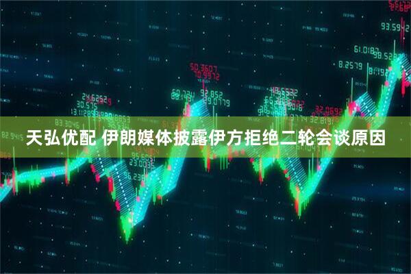 天弘优配 伊朗媒体披露伊方拒绝二轮会谈原因